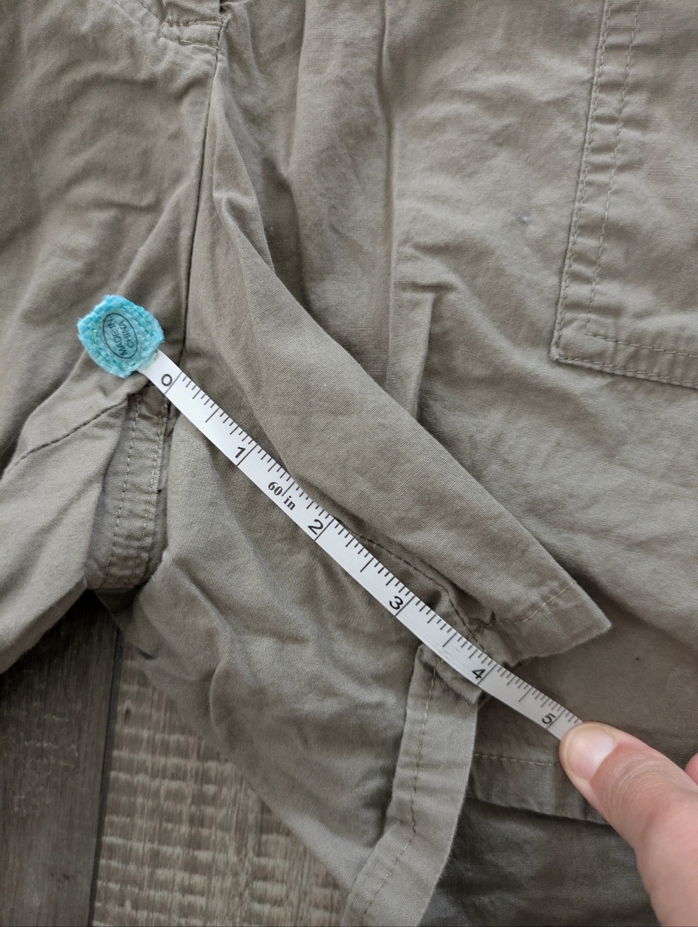 The Limited Shorts Tan Cotton Chino Lightweight Mid Rise Drew Fit - Picture 4 of 6